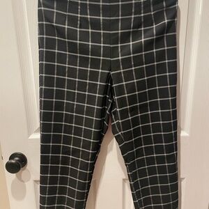 Black and White Plaid Pants